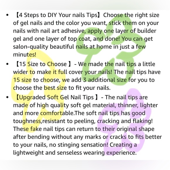 French Gel Nail Tips Medium Almond - 240PCS 4-IN-1 Matte  Pre-Top & Pre-colored - Picture 7 of 10